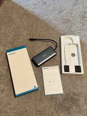 Anker A8380 PowerExpand 8 in 1 Media Hub HDMI Ethernet USB SD Card w/Box